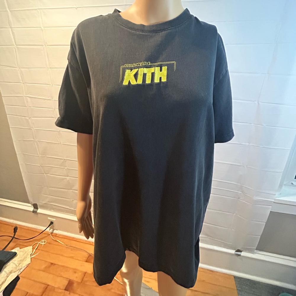 KITH x Star Wars Movie Credits Black Cotton Graphic Short Sleeve T-Shirt